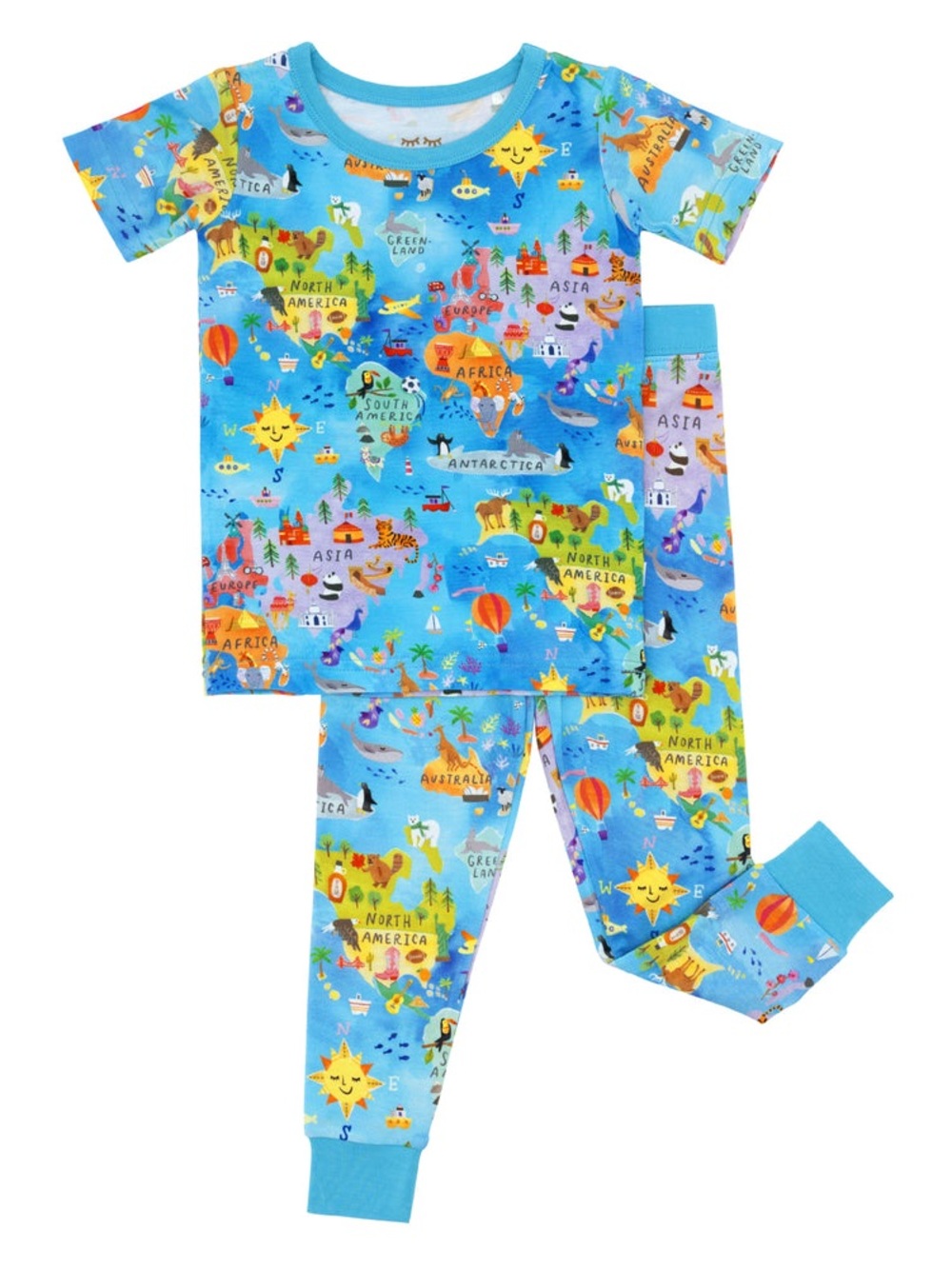 Little Sleepies Around the World 2-Piece Pajama Set